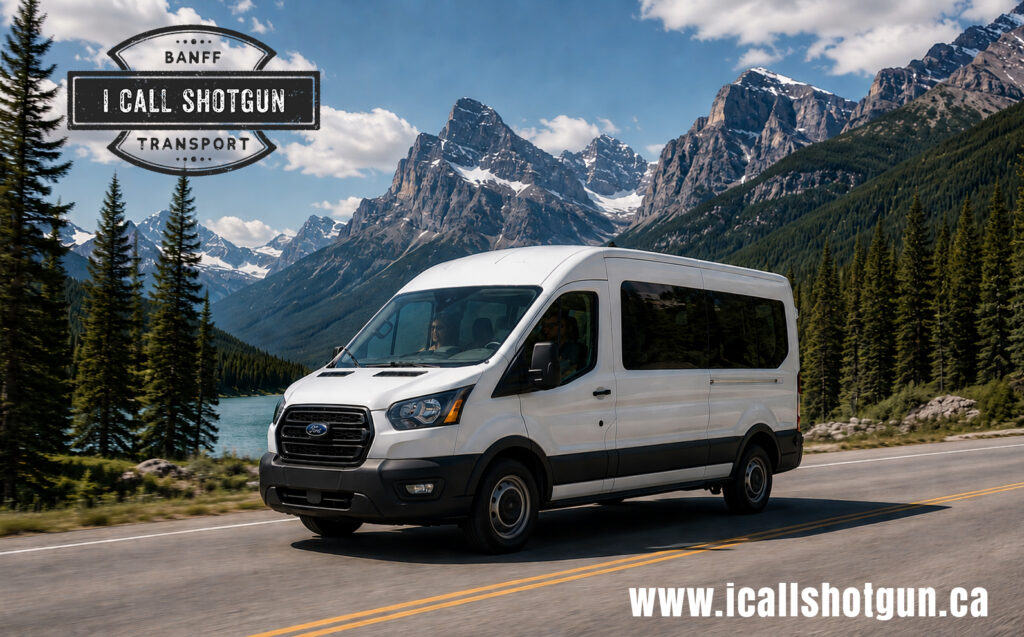 Wedding shuttle service to Moraine Lake in Banff National Park
