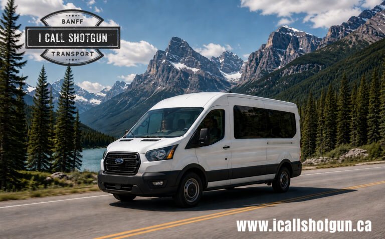 Wedding shuttle service to Moraine Lake in Banff National Park